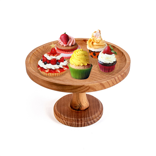 Wood Cake Plates