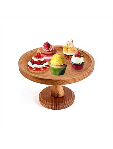 Wood Cake Plates